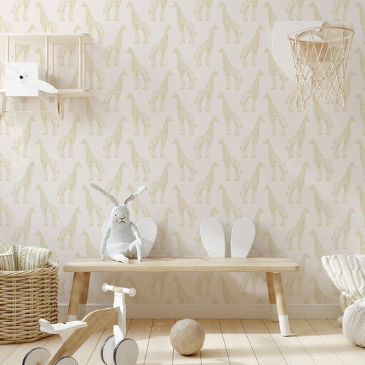 Riley Wallpaper With Wooden Bench, Basketball Hoop and Planes