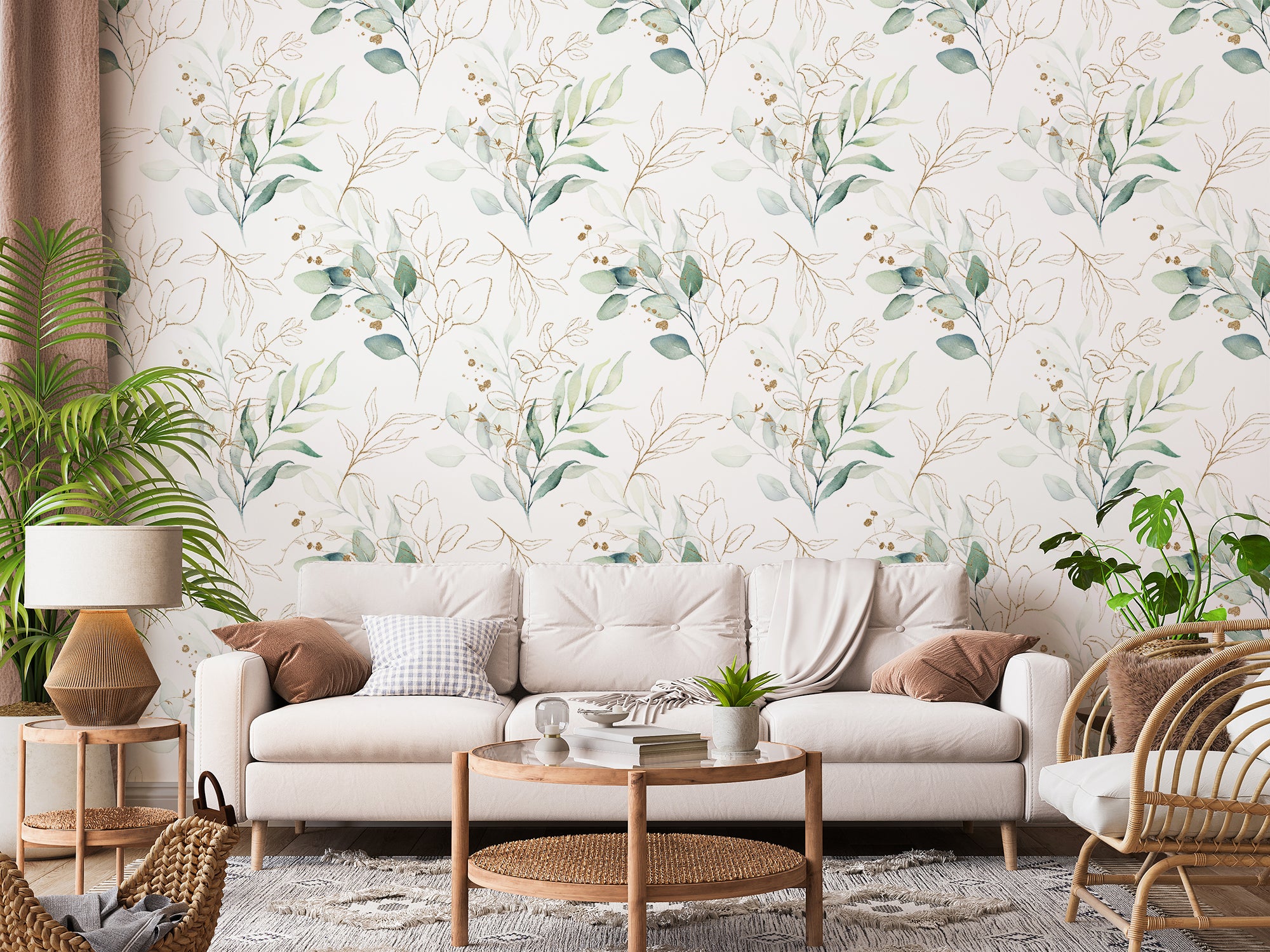 Eucalyptus Dream Wallpaper Removable Wallpaper Adhesive Wallpaper