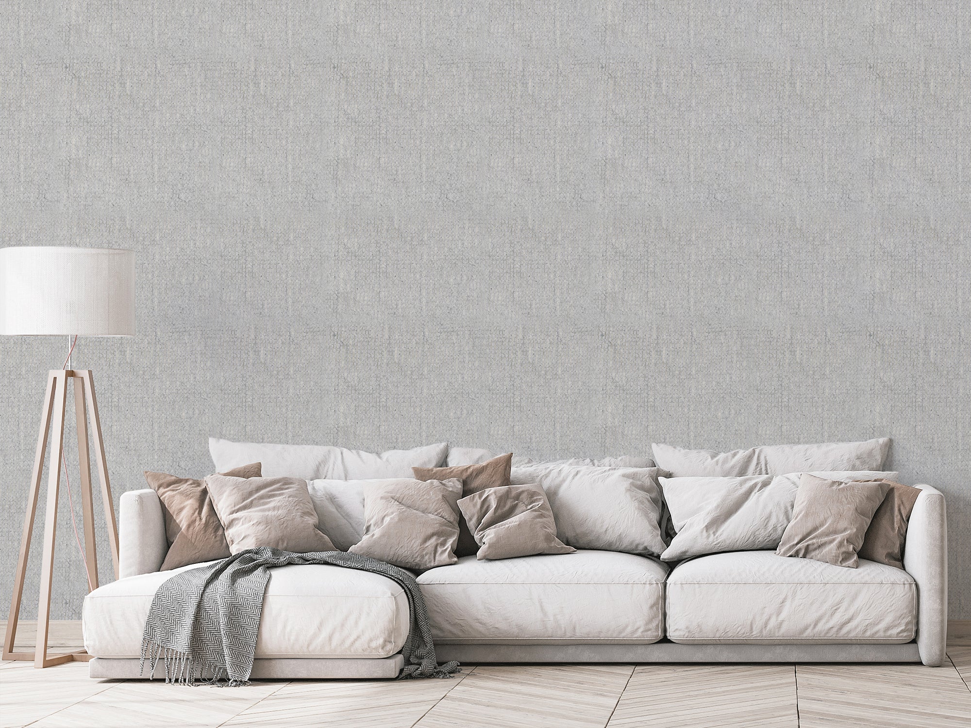 Grey Wool Fabric Wallpaper | Peel&Paper – Peel & Paper