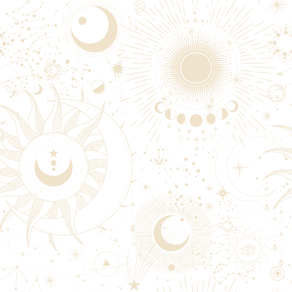 Celestial Moon Phases & Constellations Wallpaper – Peel & Paper