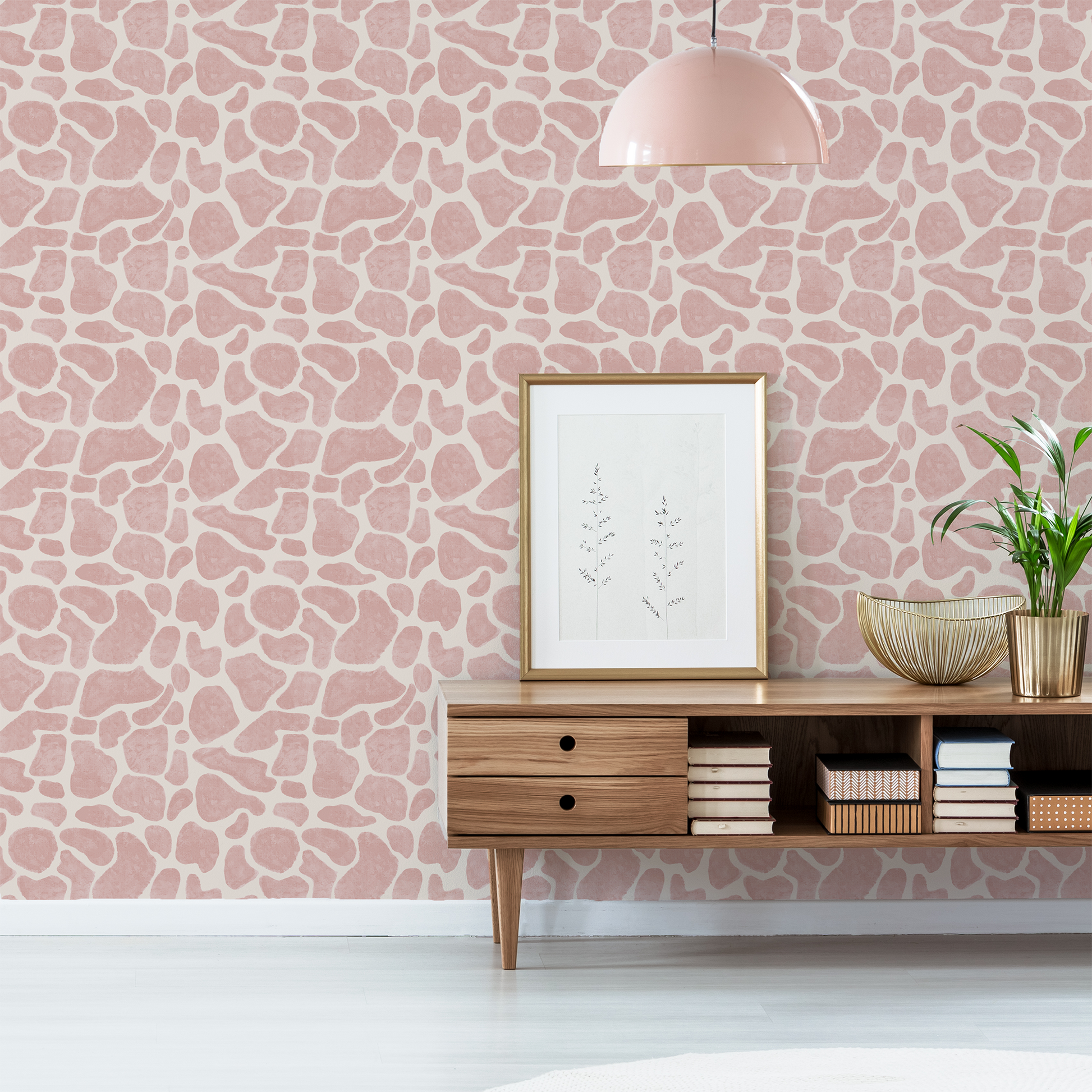 Zippy - Giraffe Spots Patterned Wallpaper