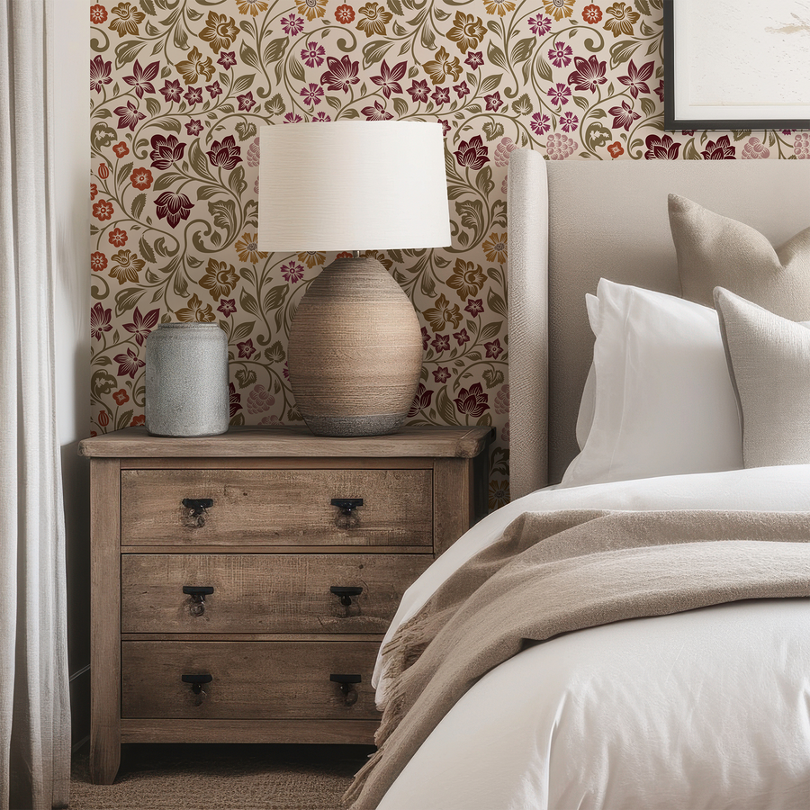 Isabel - Trailing Classic Florals Wallpaper