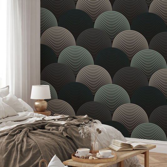 Holly Green in Neutral Bedroom with side table and lamp