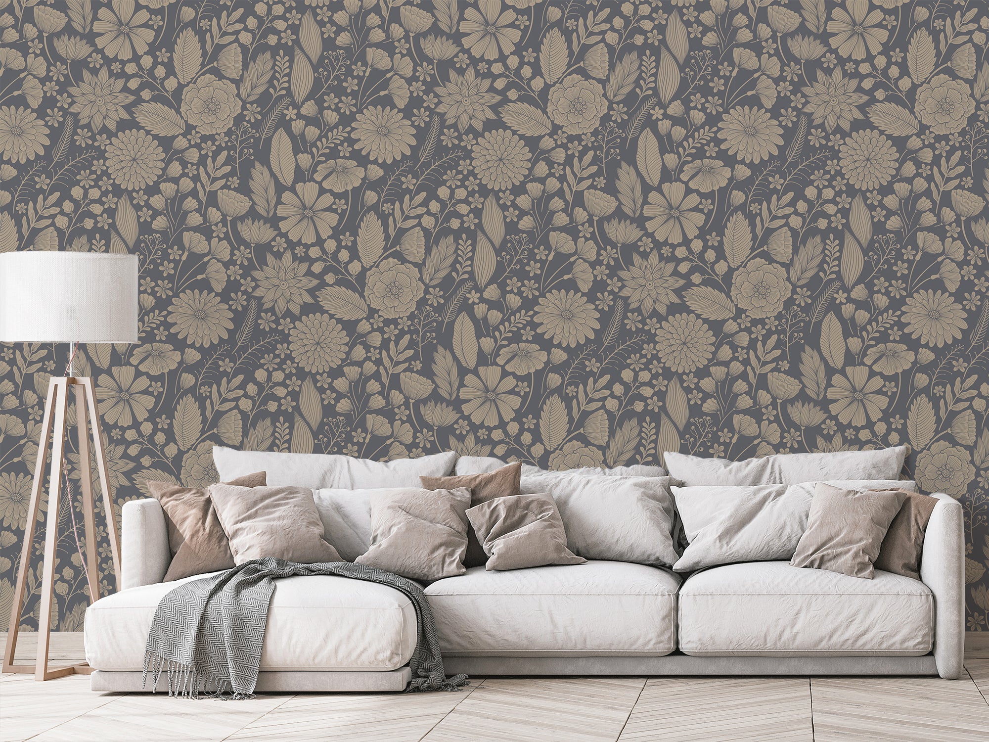 botanical-blue-floral-plants-peel-and-stick-wallpaper-peel-paper