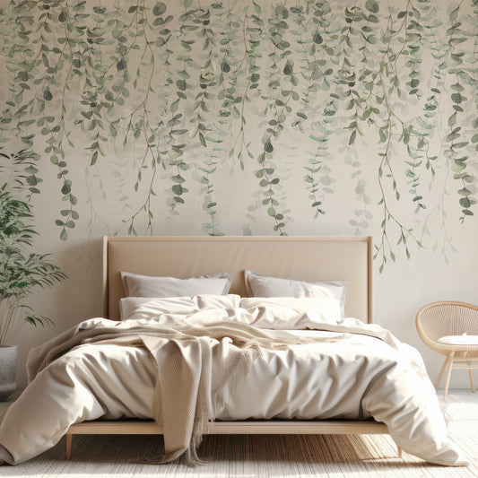Joanna in Beige Bedroom With Beige Bed 