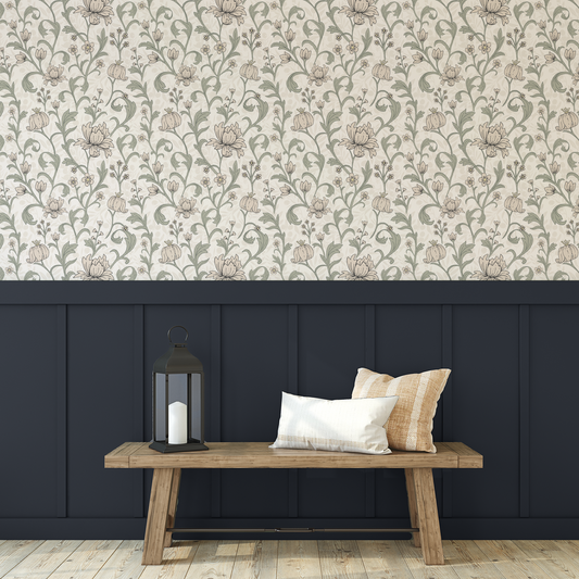 Harriet - Traditional Floral Wallpaper