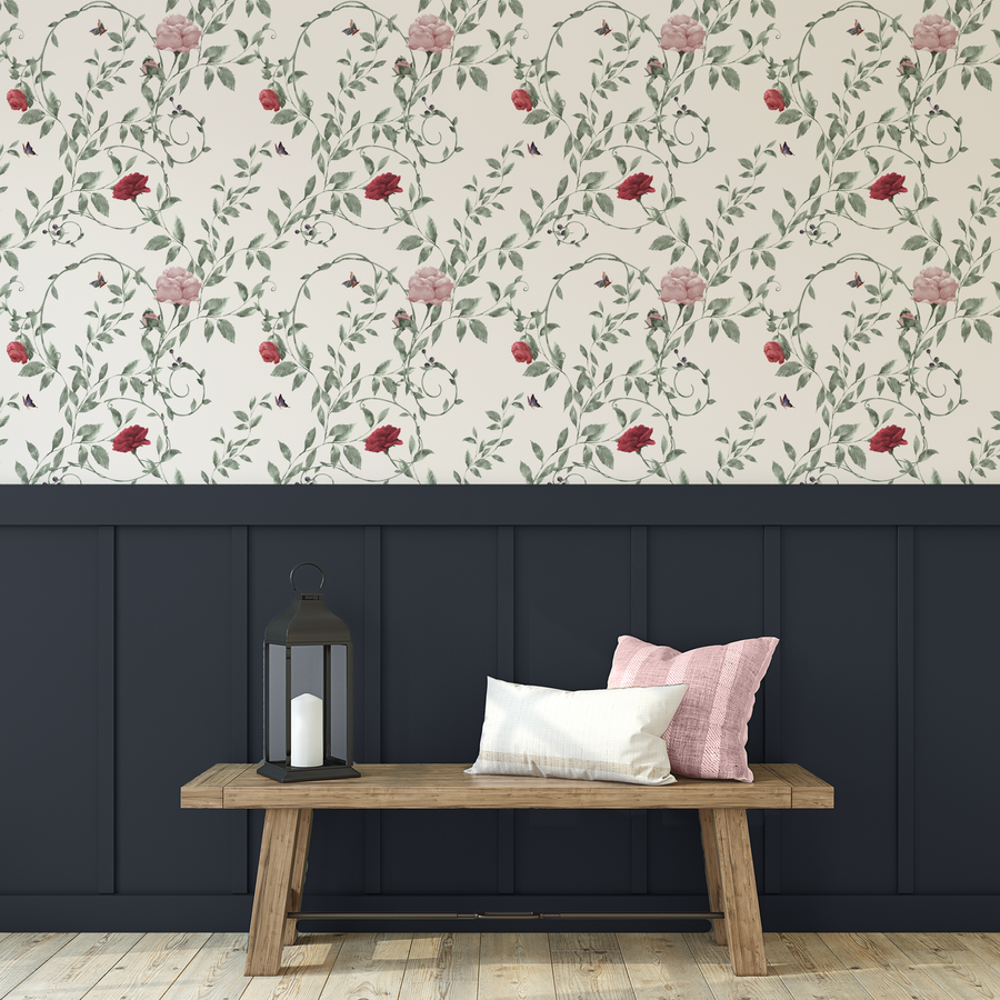 Rosalind - Trailing Roses Wallpaper
