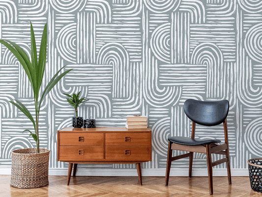 Instantly color changeable peel and stick wallpaper from Peel & Paper 
