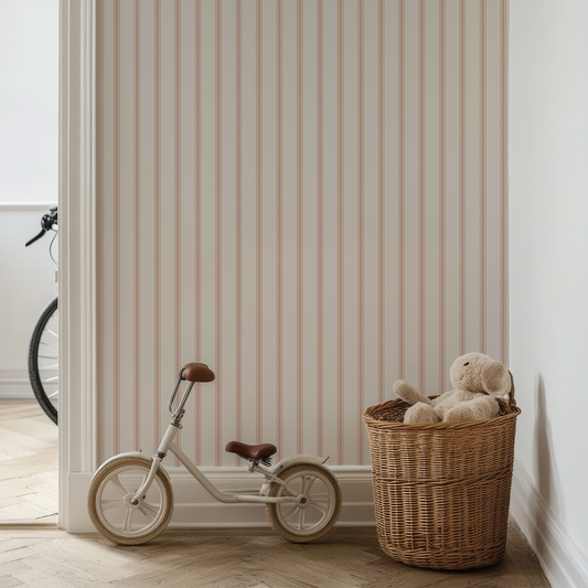 Grace - Classic Ticking Stripe Wallpaper