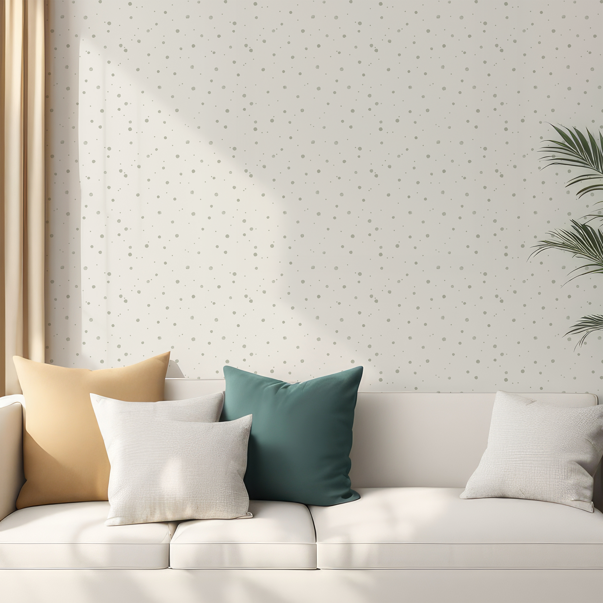 Penny - Minimal Spotty Watercolor Wallpaper