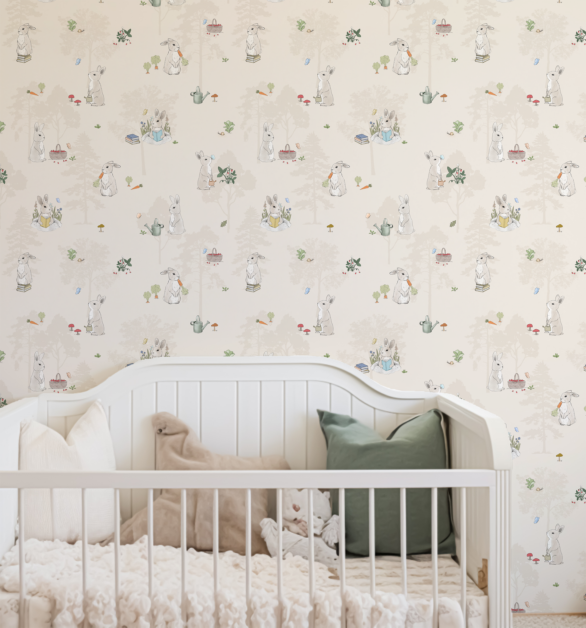 Flopsy - Vintage Rabbit Tales Wallpaper