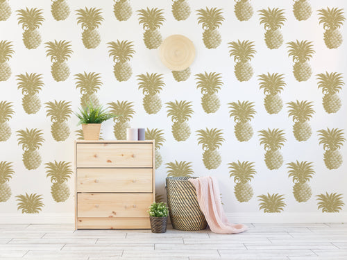 Sandy Wooden Cabinet and Green Plants